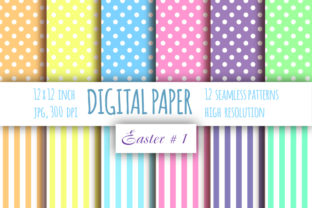 Download Polka Dot and Stripes Digital Paper - Premium Resources