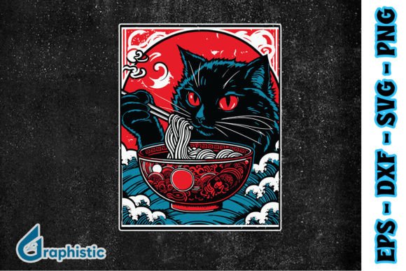 Download Cat Ramen Noodle Japanese Anime SVG - Noodle Collection
