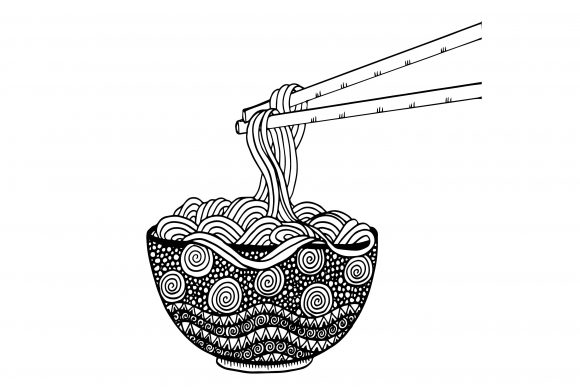 Download Doodle Noodle at Bowl and Chopsticks - Noodle Collection