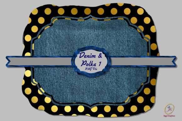 Download Denim and Polka Dot Background 1 - Polka dot Collection