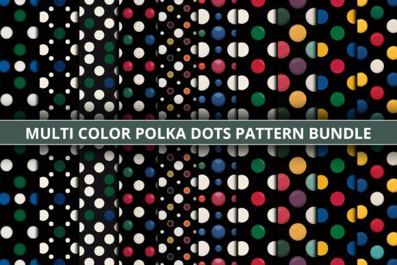 Download Multi Color Polka Dots Pattern Bundle - Polka dot Collection