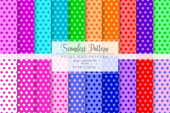 Download Rainbow Polka Dot Digital Paper - Premium Resources