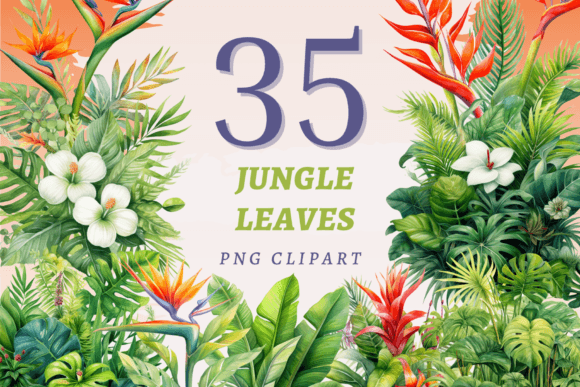 Download Jungle Leaves PNG Bundle - Leaves png Collection