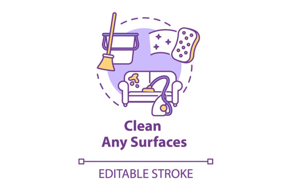 Download Clean Any Surfaces Concept Icon - Surfaces Collection