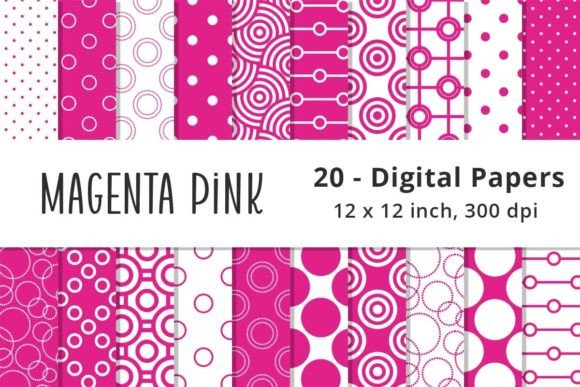 Download Bright Magenta Pink Polka Dot Background - Premium Bundle